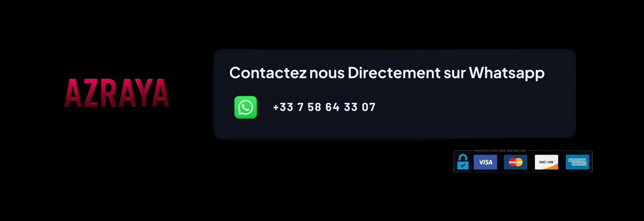 Numero Pour Contacter fond noir
