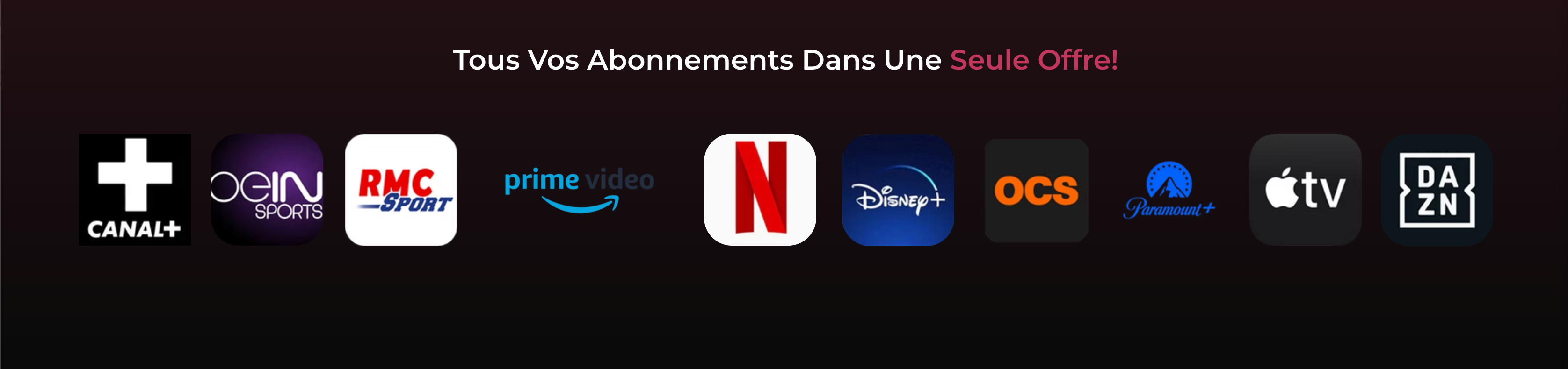 logo plateformes streaming